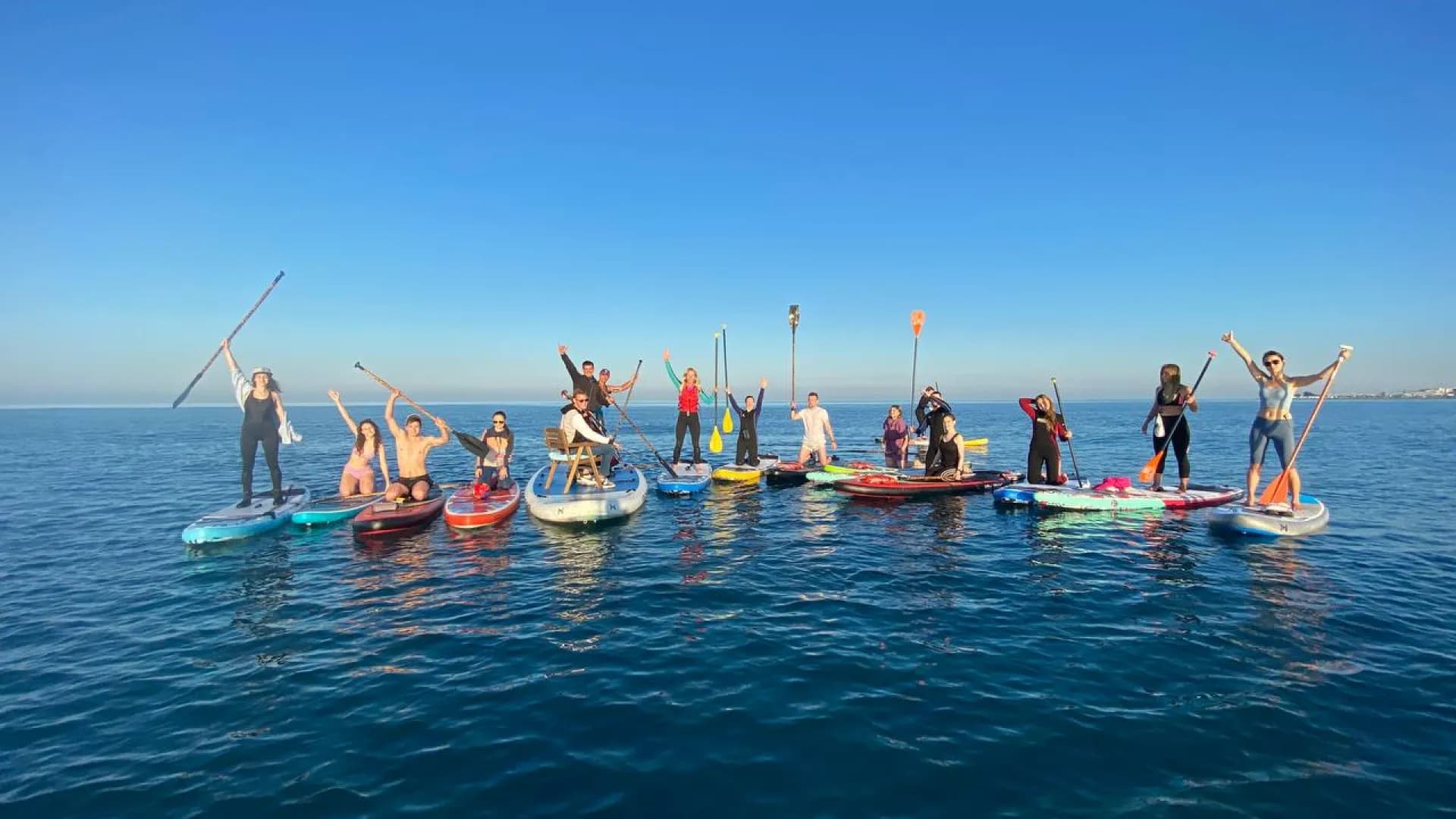 Катание с инструктором на сап-борде в Сочи